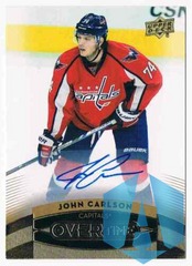 2015-16 UPPER DECK OVERTIME GOLD JOHN CARLSON AUTO WASHINGTON CAPITALS #156